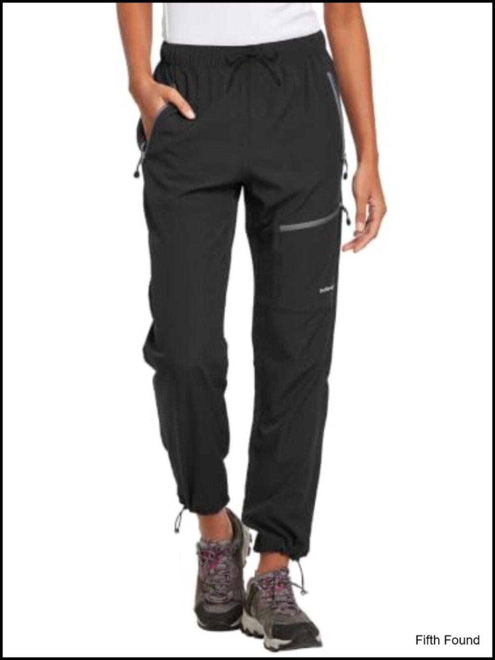BALEAF Hiking Pants Quick Dry Water Resistant Cargo Elastic Waist UPF 50+